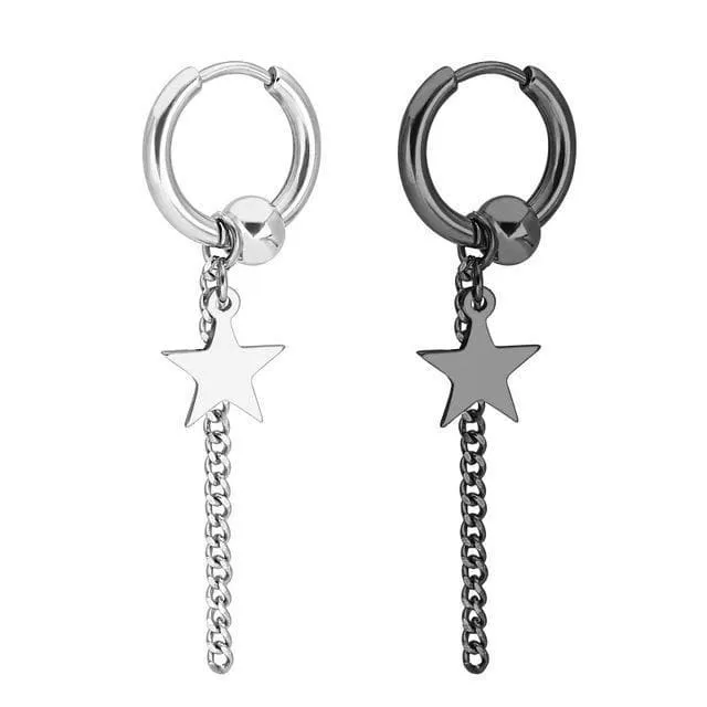 Hoop Earring Set (2 Black)