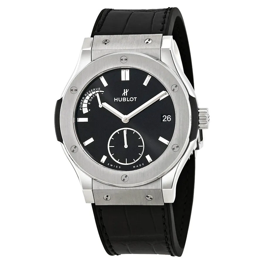Hublot Classic Fusion Black Dial Automatic Men's Power Reserve Watch 516.NX.1470.LR