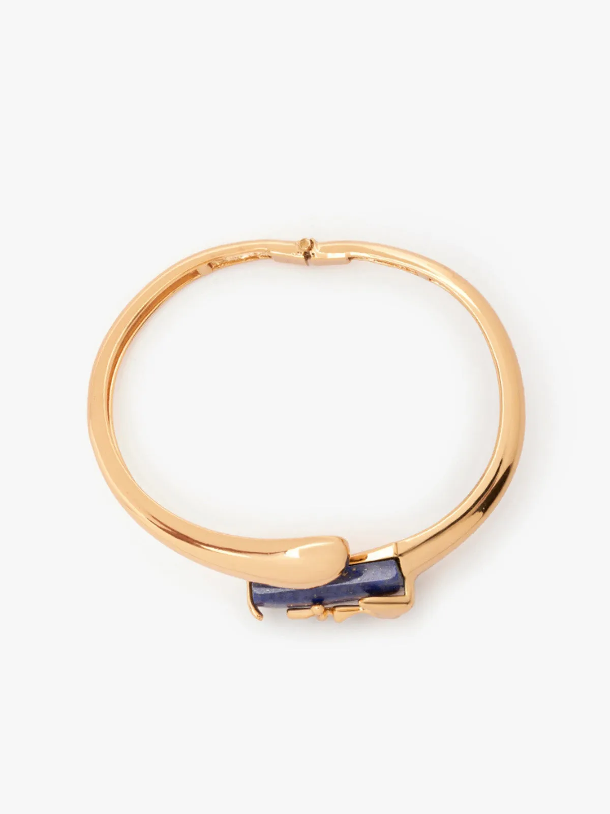 Iconic Sculpt Blue Bangle