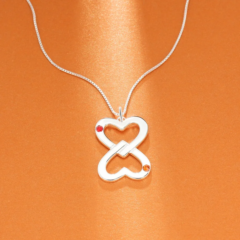 Inverted Cordate Shape Engrave Name Necklace