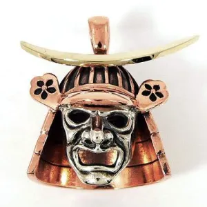 Japanese Samurai Mask Pendant