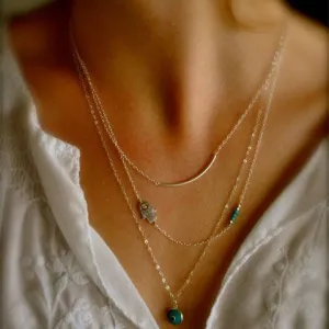 Kallaite Embellished Multi-Layered Necklace For Women