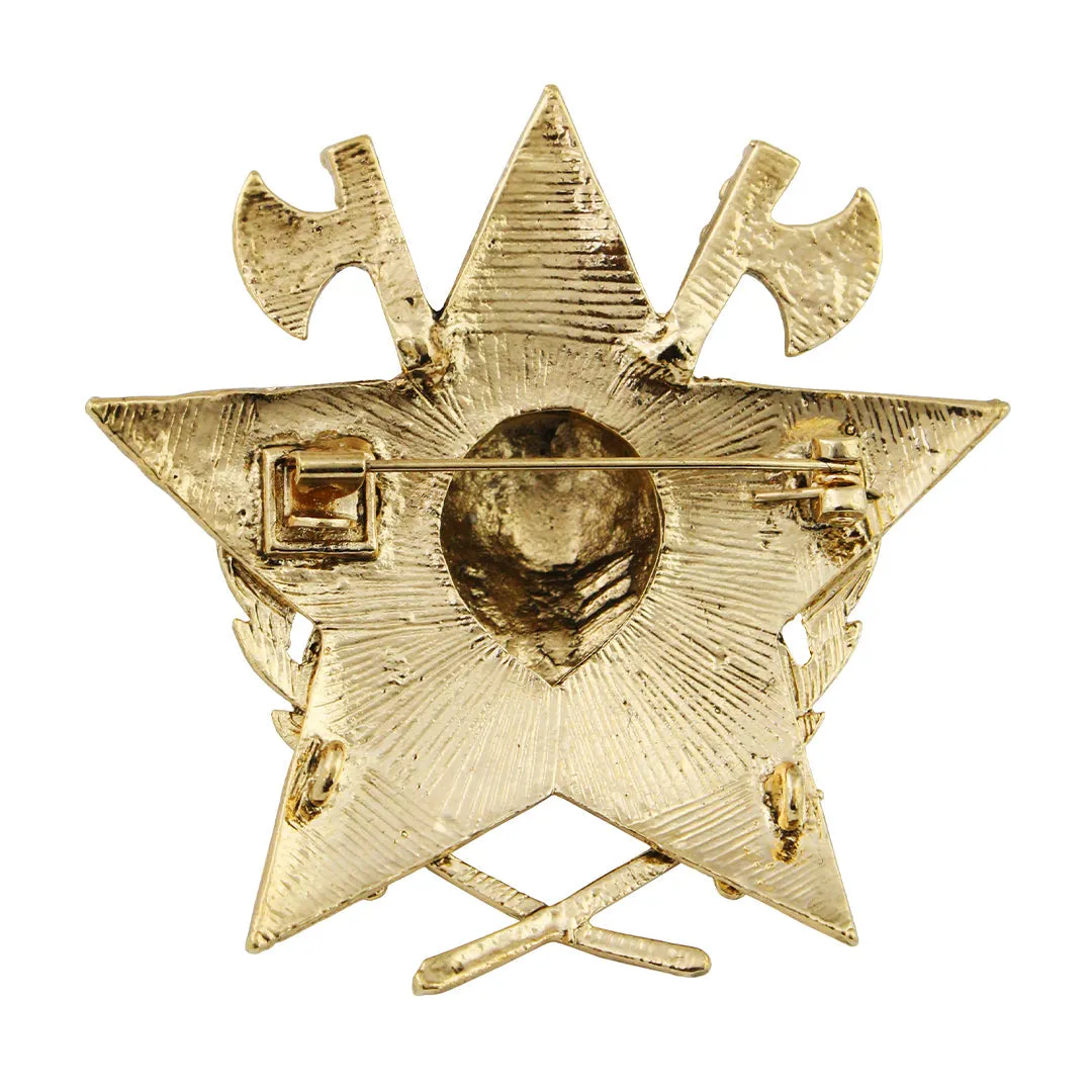 Kavove Lion's Valor Golden Colour Lapel Pin