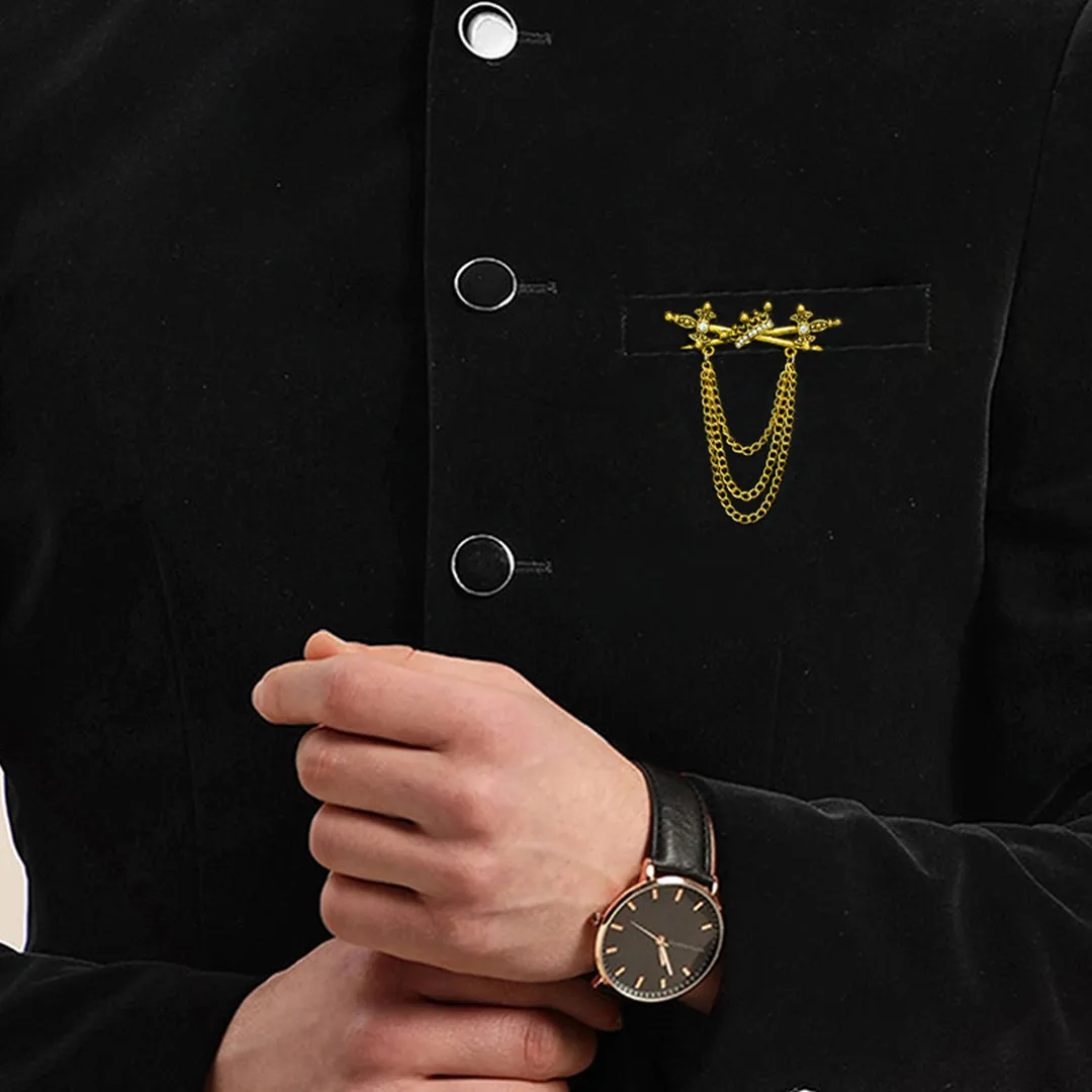 Kavove The King Golden Colour Brooch