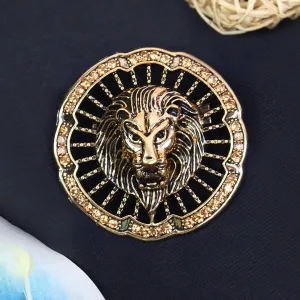 Kavove The Regal Roar Golden Colour Brooch