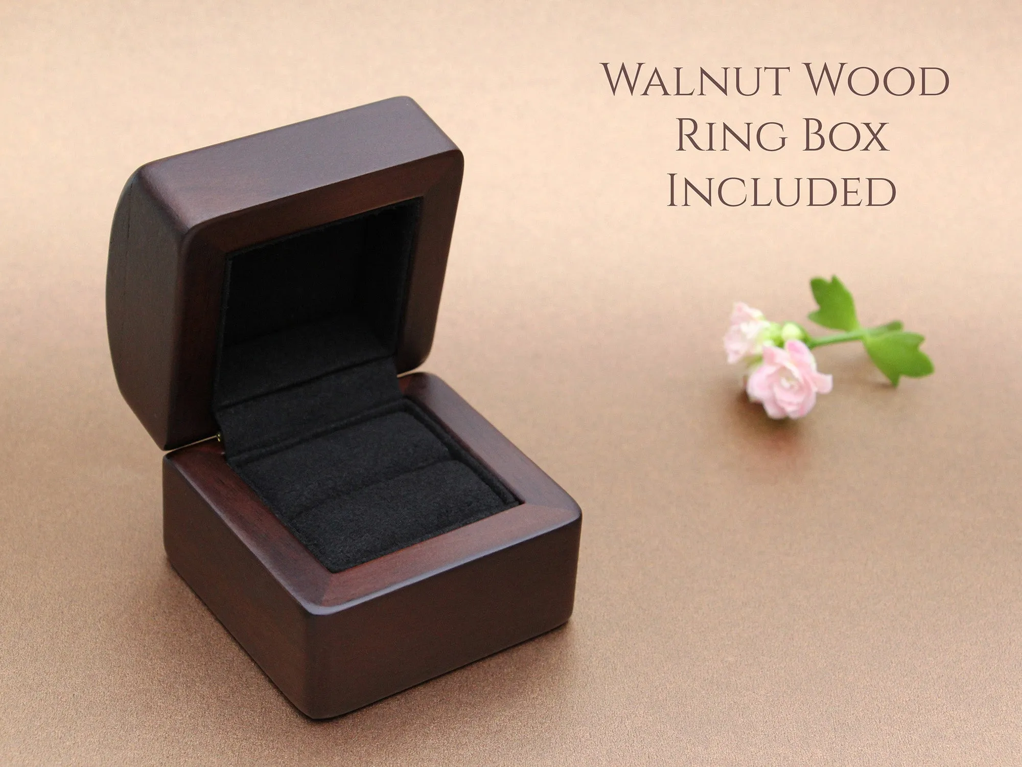 Lapis Lazuli Tungsten Ring, Polished Black - 8MM