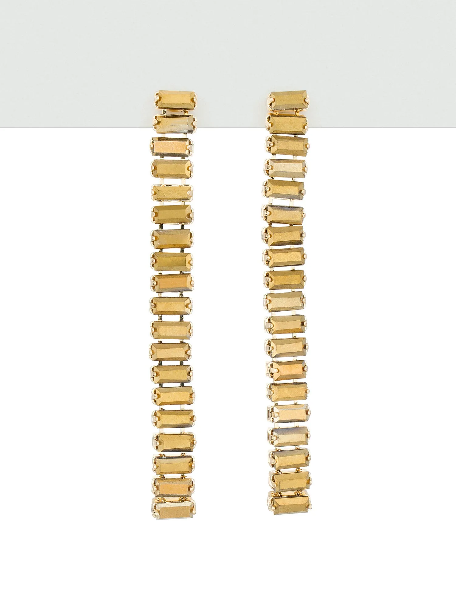 Linear Gemstone Earrings