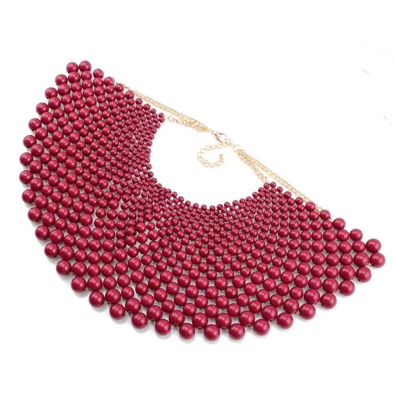 Lira Statement Beaded Collar Choker