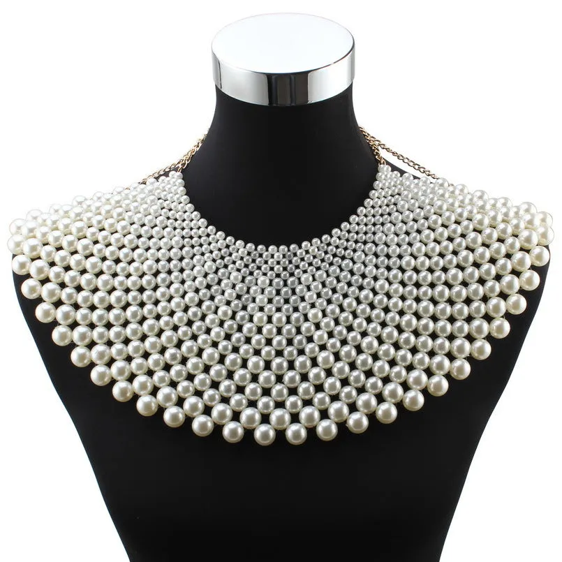 Lira Statement Beaded Collar Choker