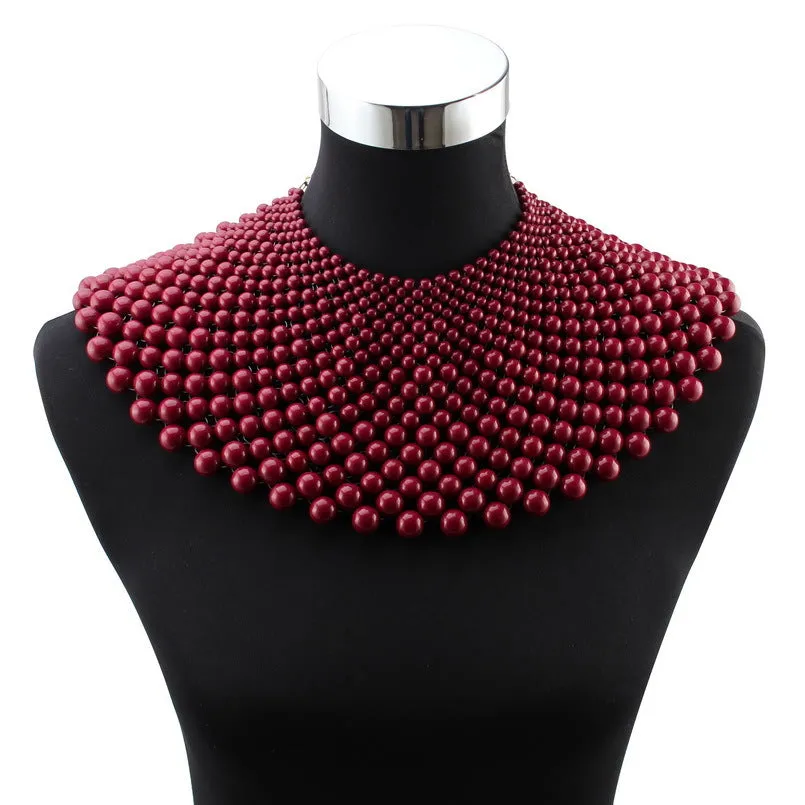 Lira Statement Beaded Collar Choker