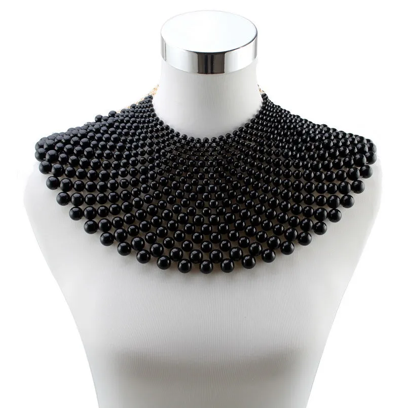 Lira Statement Beaded Collar Choker