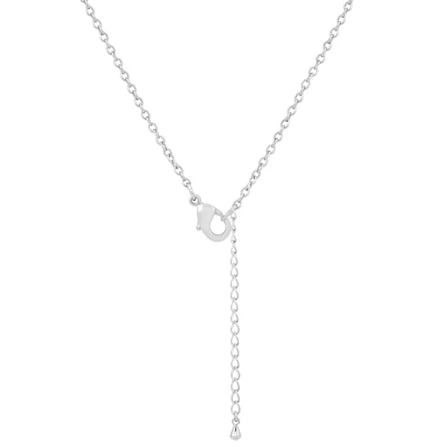 LOVCIA Holiday Pave Christmas Tree Pendant with .2 ct CZ Rhodium