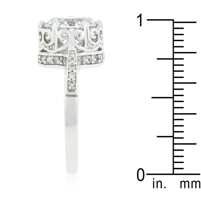 LOVCIA Majestic Filigree Zirconia Elegance Ring