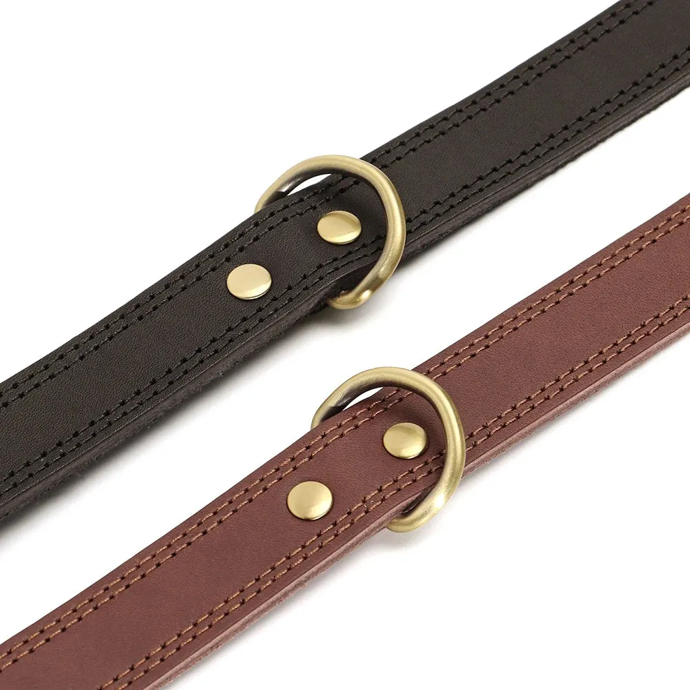 Majestic Genuine Leather Dog Collar
