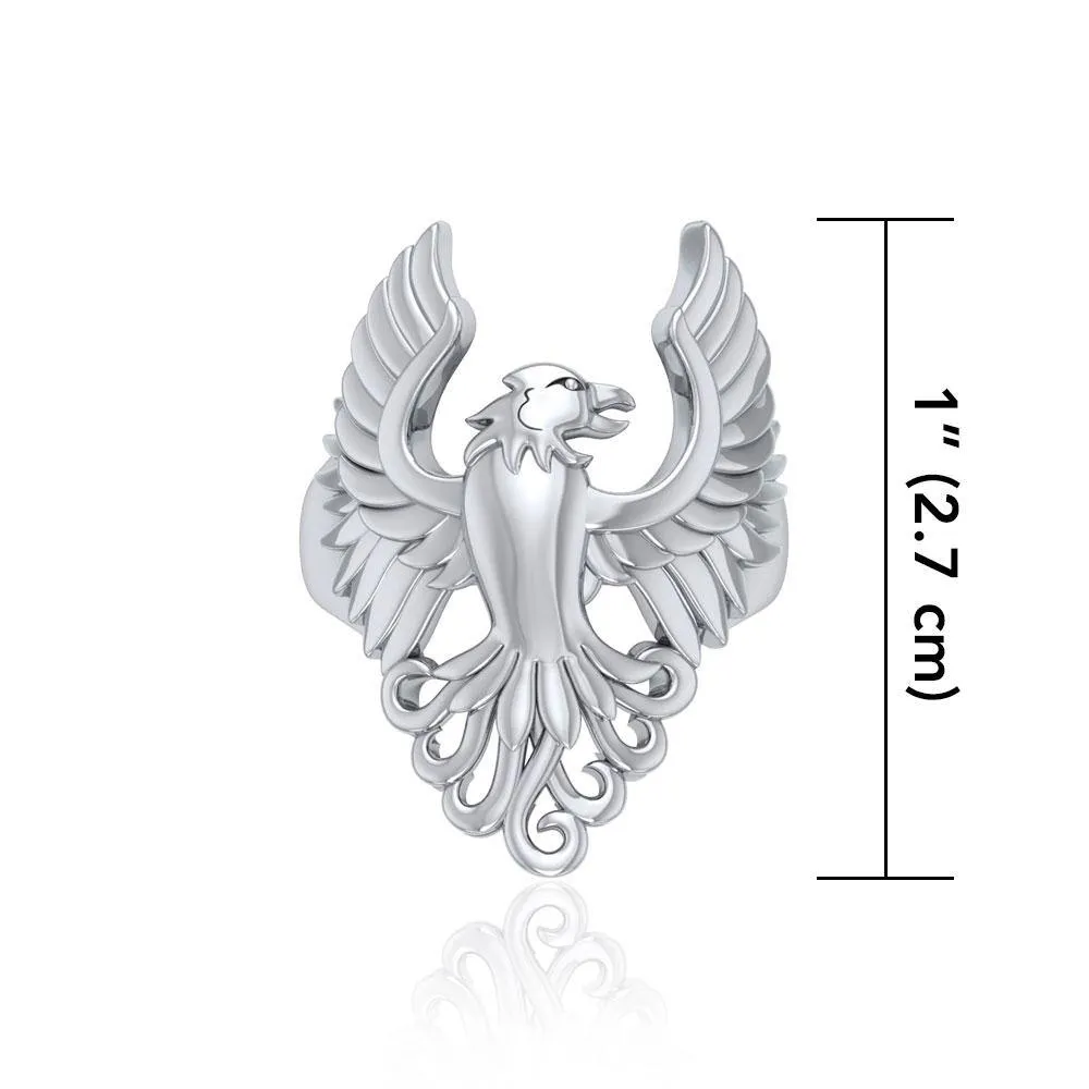 Majestic Phoenix Silver Ring TRI1743