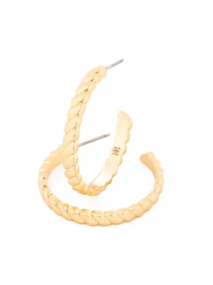 Michelle McDowell Addison Medium Gold Hoop Earrings