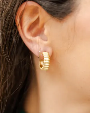 Michelle McDowell Adeline Medium Gold Hoops