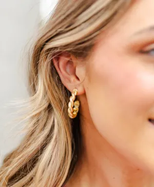 Michelle McDowell Everly Medium Gold Hoops