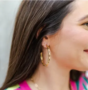 Michelle McDowell Layla Large Gold Hoops