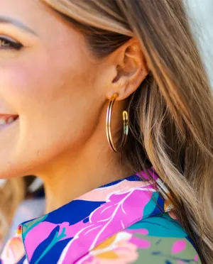 Michelle McDowell Raelynn Large Gold Hoop Earrings