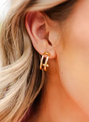 Michelle McDowell Raelynn Small Gold Hoops