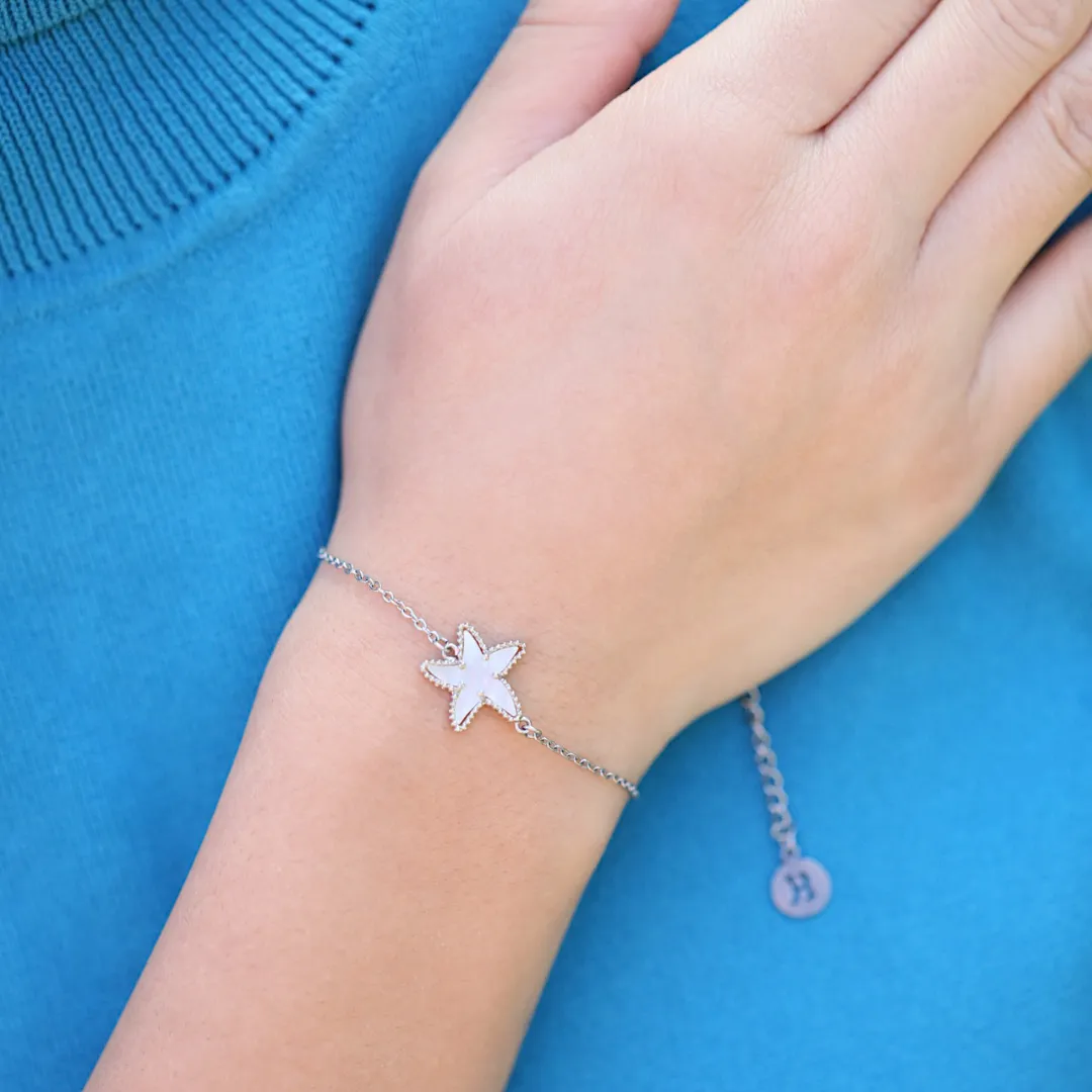 Mother of Pearl Single Starfish Bracelet