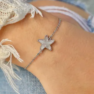 Mother of Pearl Single Starfish Bracelet