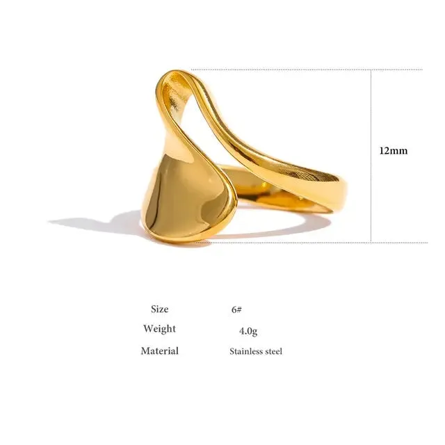 Nashira Ring - 18K Gold Coated