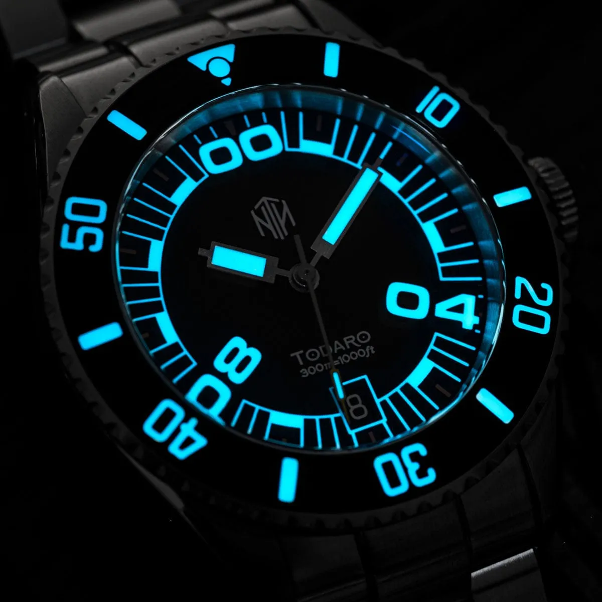 NTH Todaro Automatic Diver's Watch No Date - Black Dial - LIKE NEW
