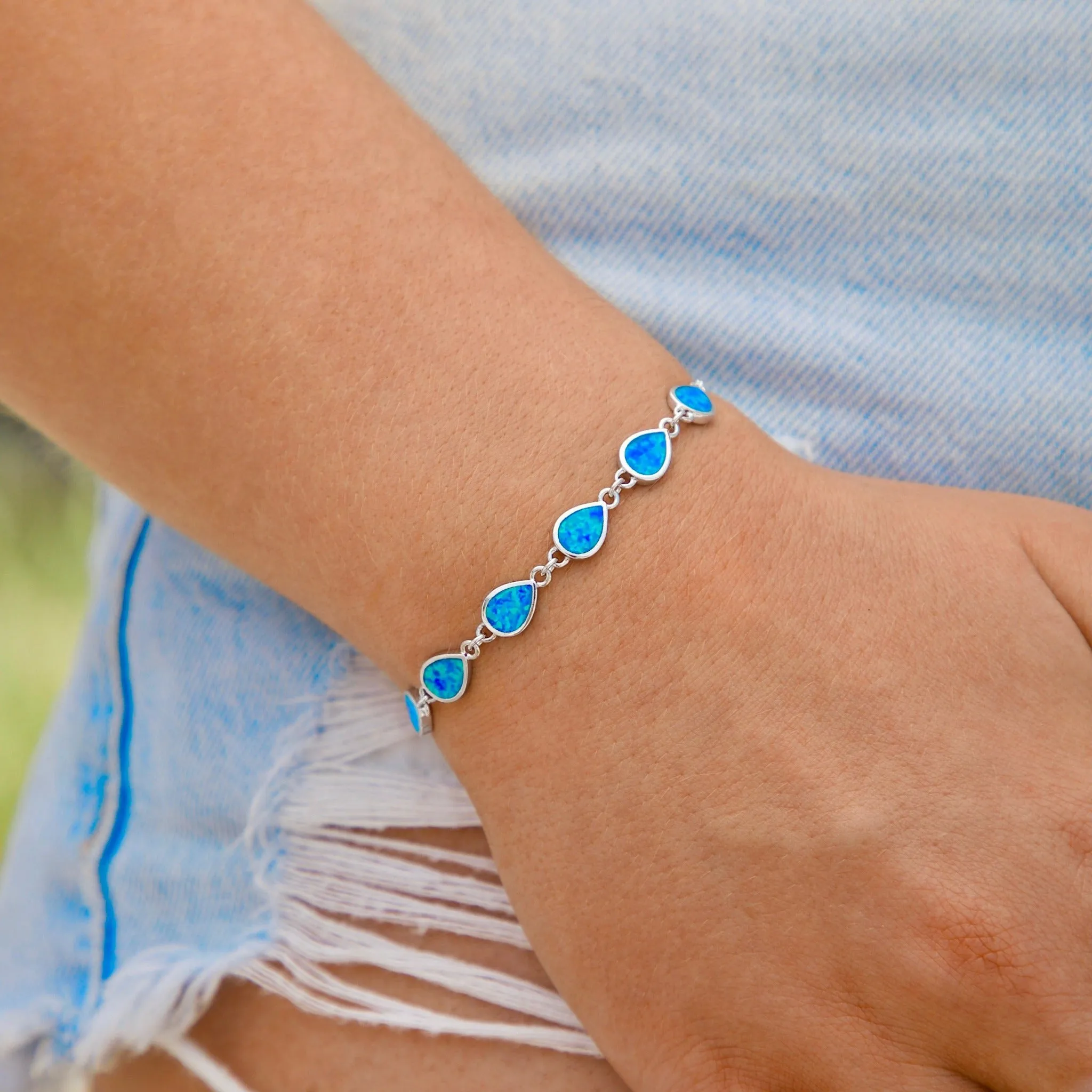 Opal Droplet Bracelet