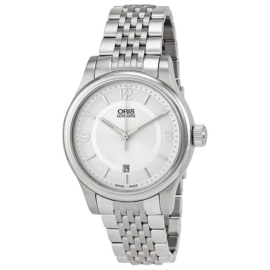 Oris Classic Date Silver Dial Stainless Steel Men's Watch 733-7594-4031MB 01 733 7594 4031-07 8 20 61