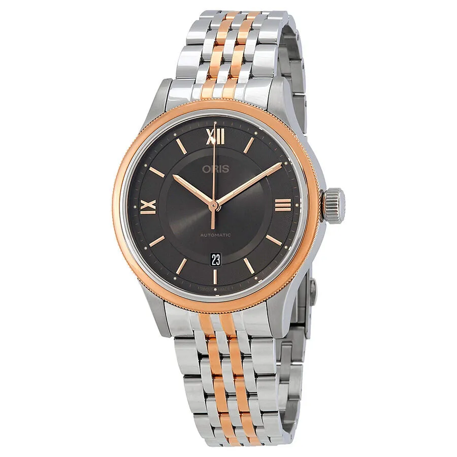 Oris Classic Grey Dial Automatic Men's Two Tone Steel Watch 01 733 7719 4373-07 8 20 12