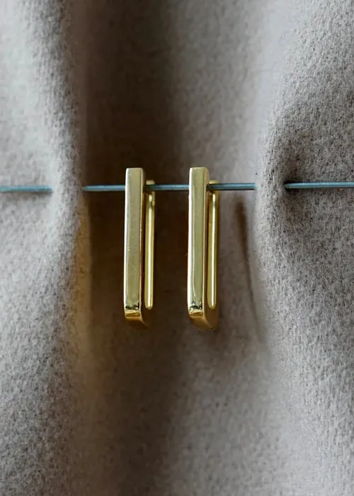 Otiumberg Chunky Rectangle Hoops