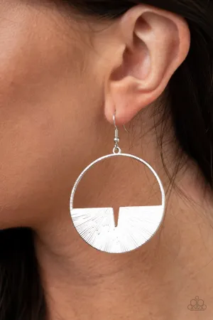 Paparazzi Earring ~ Reimagined Refinement - Silver
