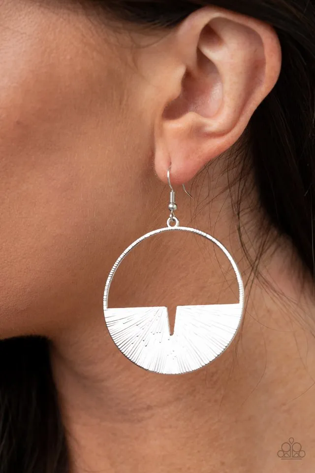 Paparazzi Earring ~ Reimagined Refinement - Silver
