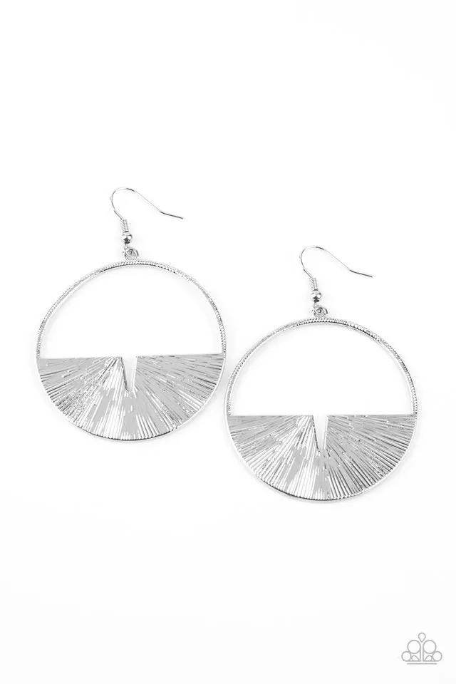Paparazzi Earring ~ Reimagined Refinement - Silver