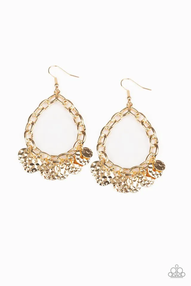Paparazzi Earring ~ Street Appeal - Gold