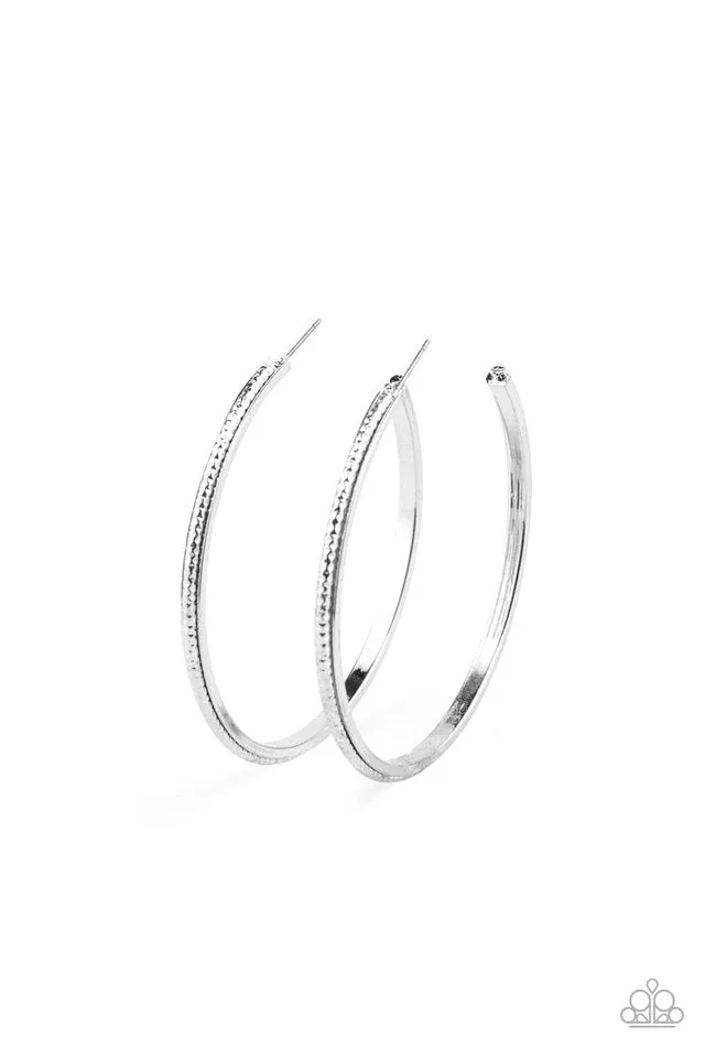 Paparazzi Earring ~ Sultry Shimmer - Silver