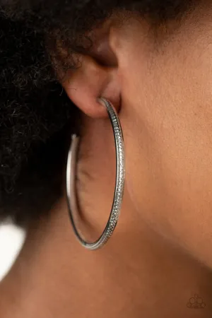Paparazzi Earring ~ Sultry Shimmer - Silver