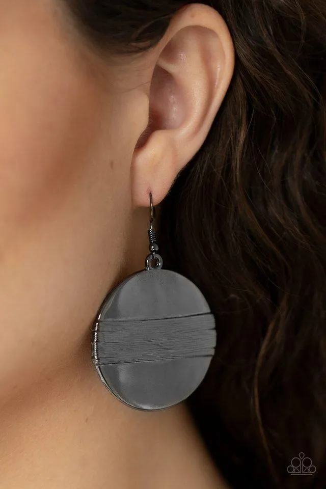 Paparazzi Earring ~ Ultra Uptown - Black