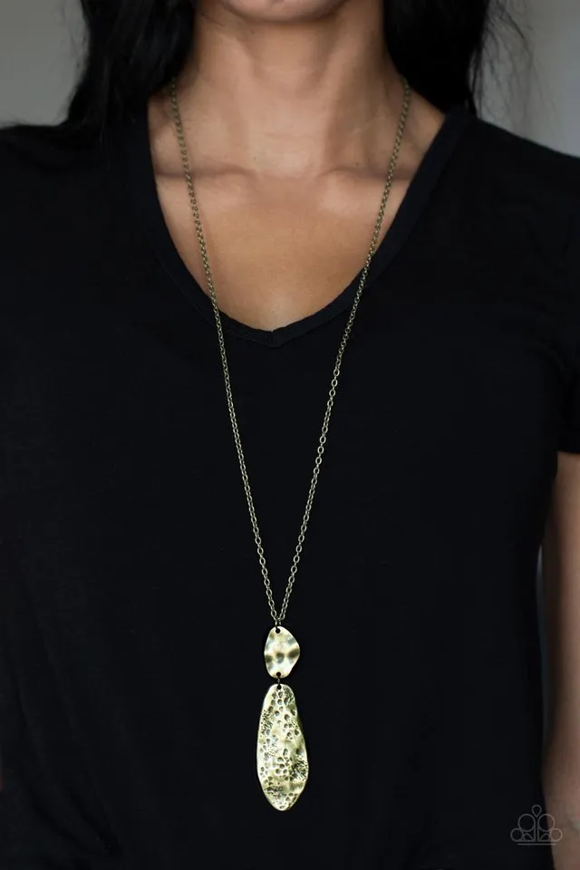 Paparazzi Necklace ~ Artisan Abode - Brass