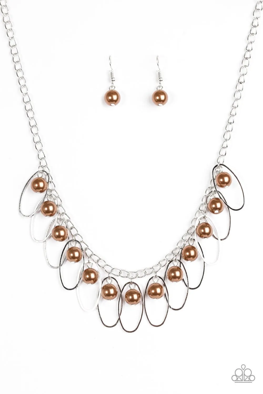 Paparazzi Necklace ~ Party Princess - Brown