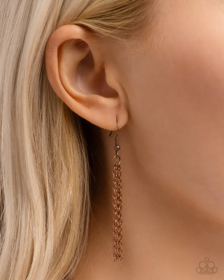 Paparazzi Necklace ~ Playfully Panache - Copper