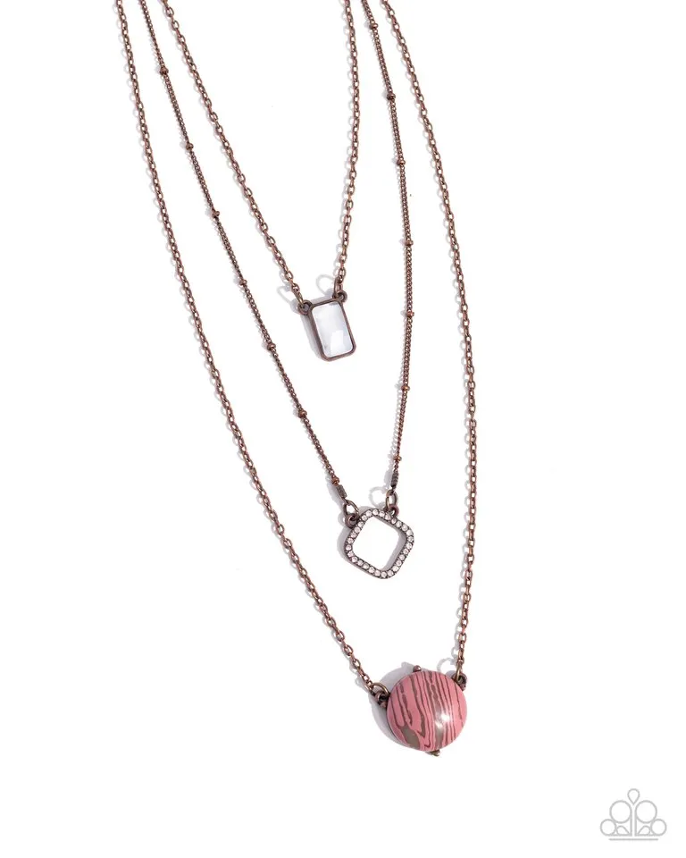 Paparazzi Necklace ~ Playfully Panache - Copper