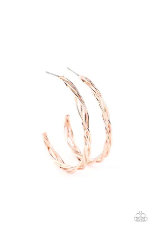 PAPARAZZI Twisted Tango - Rose Gold