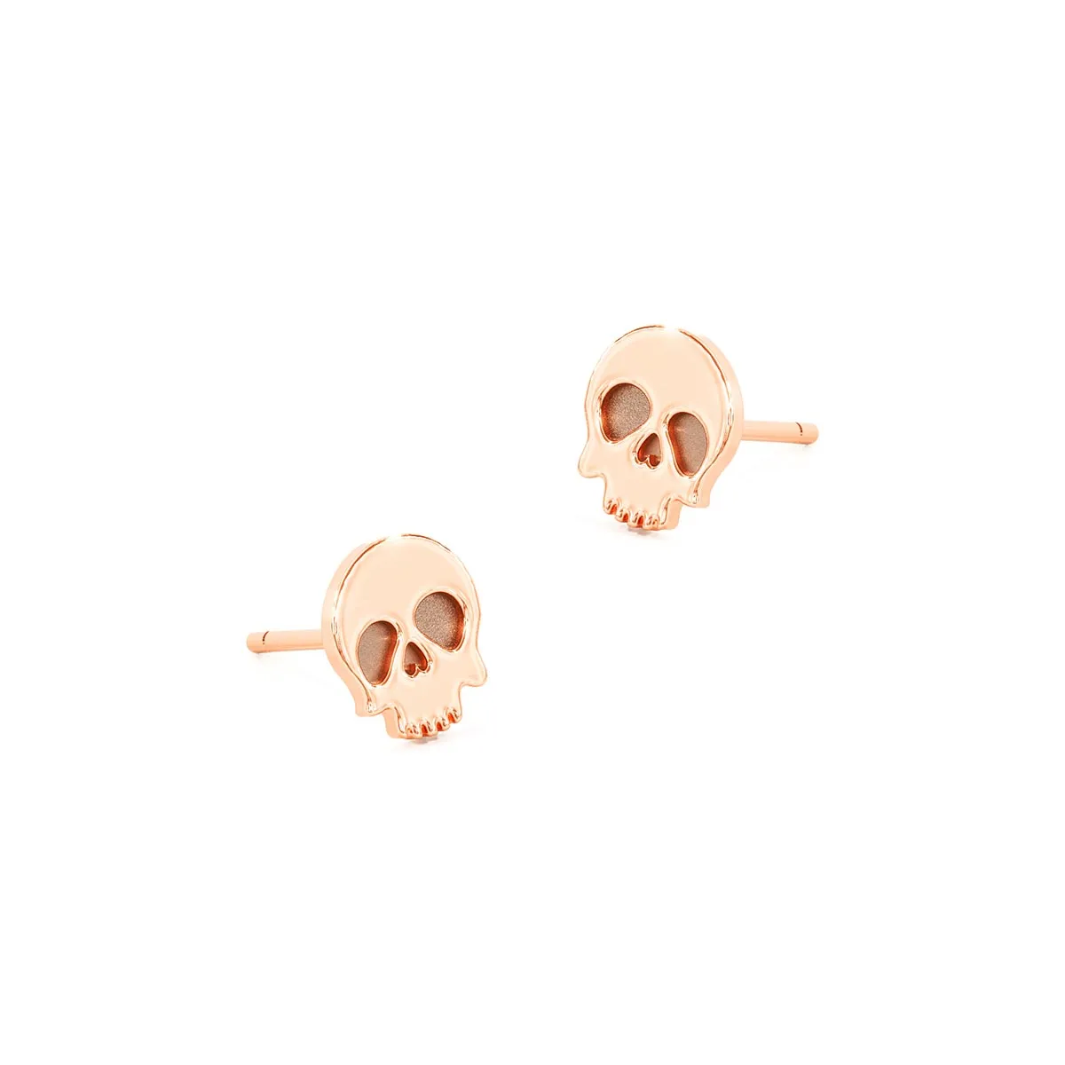 Plain Skull Stud Earrings