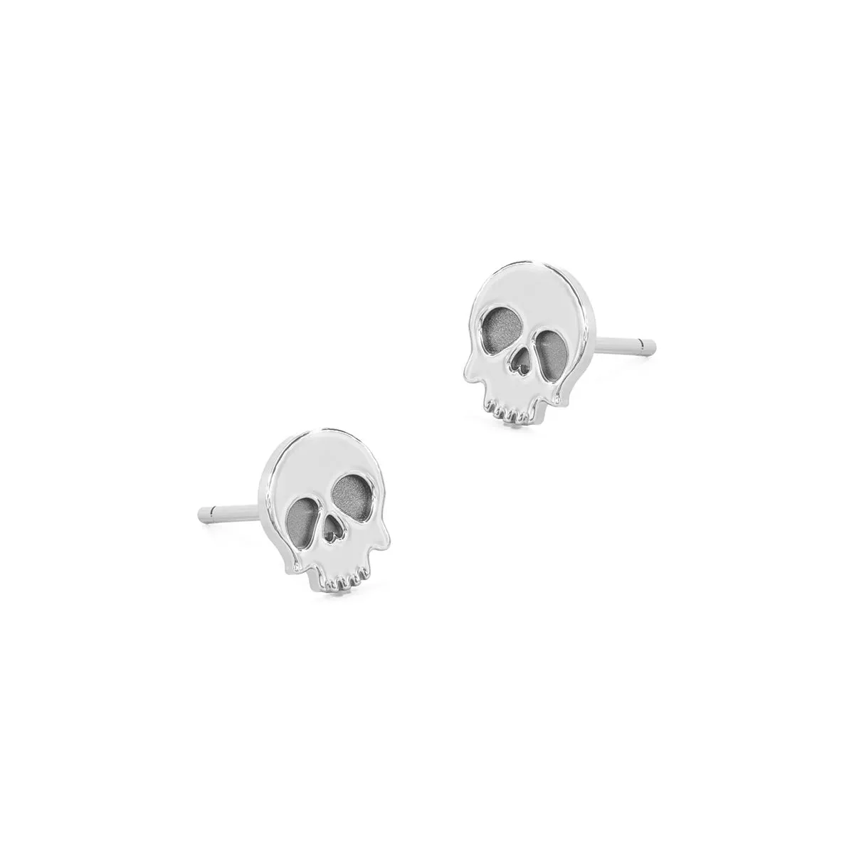 Plain Skull Stud Earrings