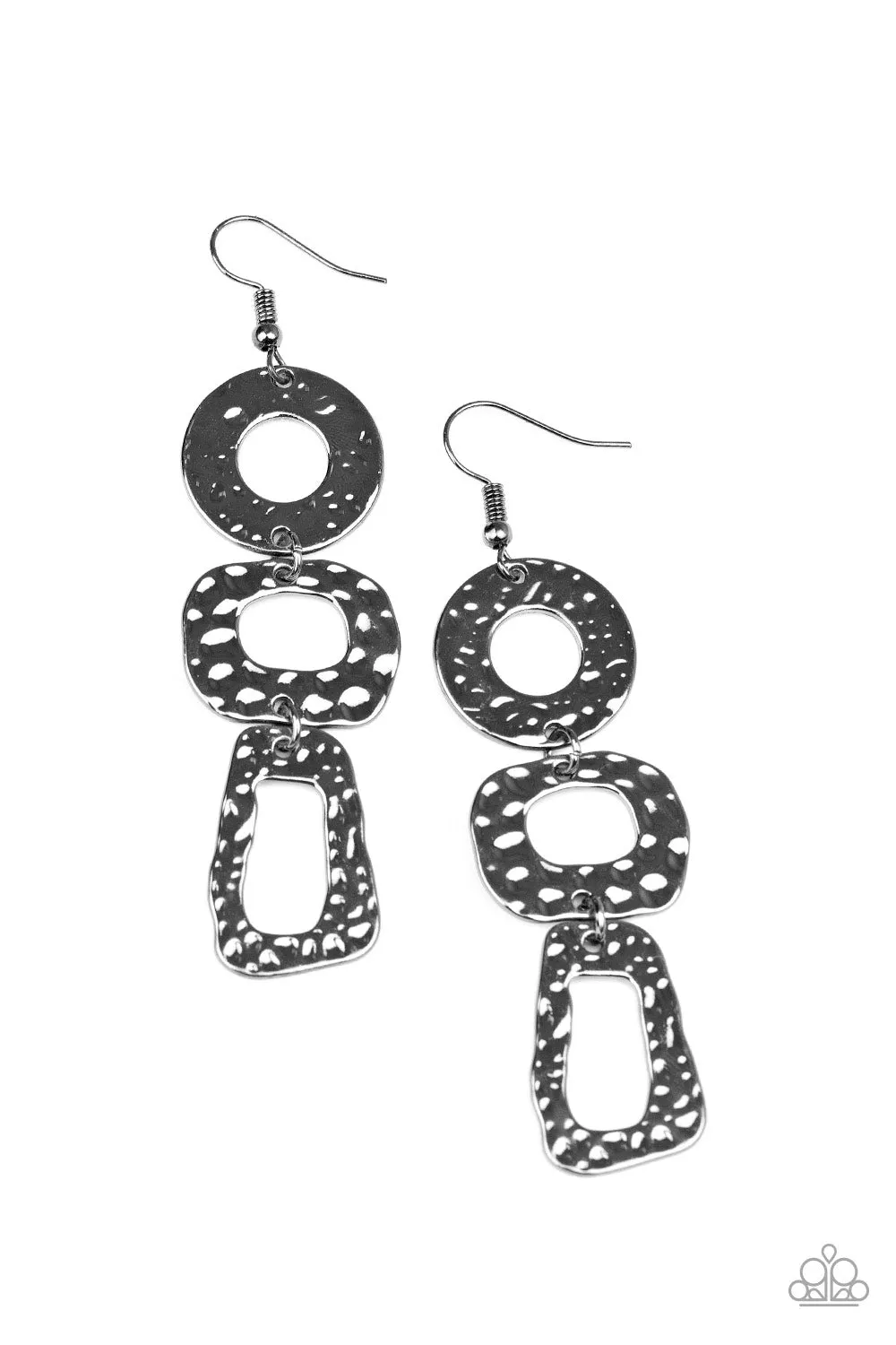 Prehistoric Prowl - Black - Earrings