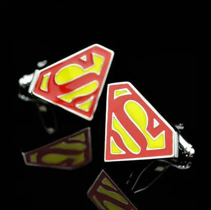 Promotion! Superhero Cuff Link retail superman ironman spiderman starwars captain flash green lanten batman 007 free shipping