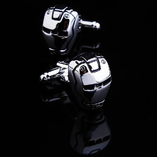 Promotion! Superhero Cuff Link retail superman ironman spiderman starwars captain flash green lanten batman 007 free shipping
